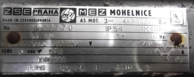 Motor elétrico 1,5 kW 710 Rpm MEZ 4AP112M8s