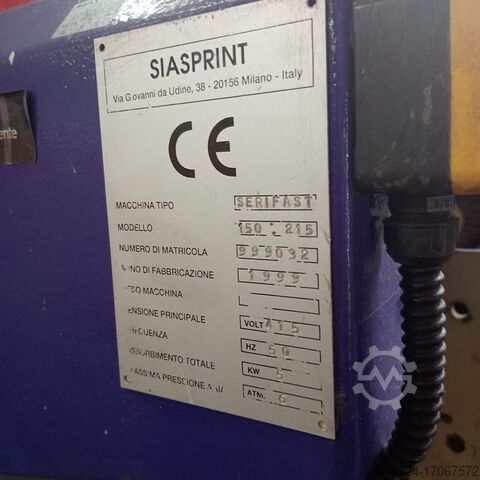 Screen printing machine SIASPRINT SERIFAST 220X150 CMS