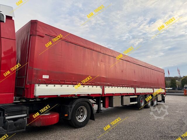 Semiremorcă cu prelată Viberti 36S Pritsche + Plane 13.90m