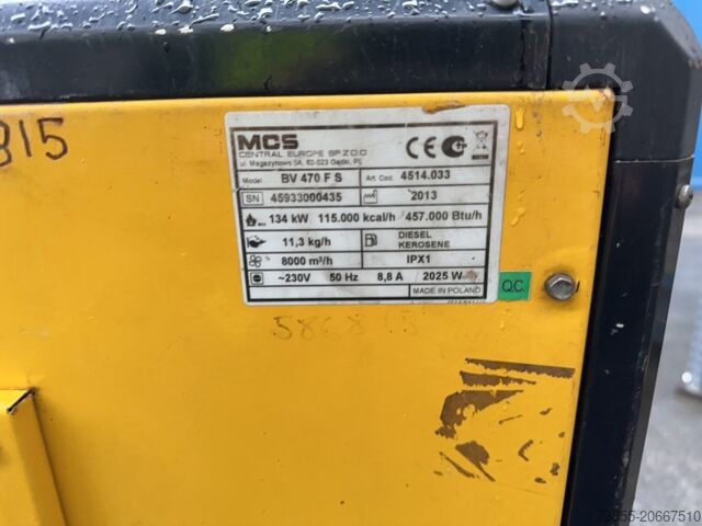 Small Equipment Master BV470FS Diesel heater 134kW