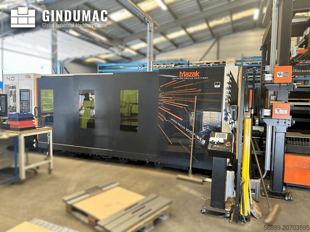 Fiber lasersnijmachine Mazak Optiplex Nexus 3015 4,0kW Fiber + Fasani CSS3015