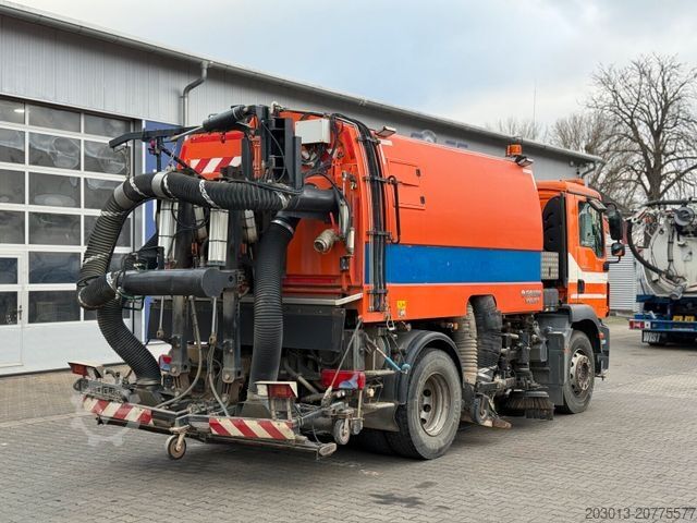 Road sweeper MAN TGM 18.340 Kehrmaschine FAUN VIAJET 6 HD 200 bar