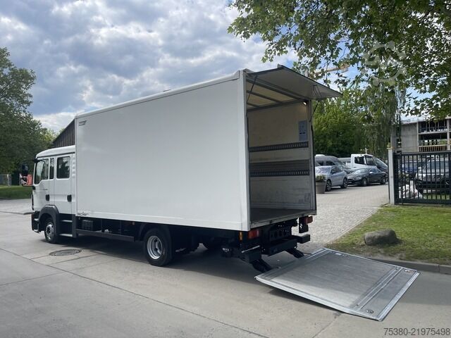 Vrachtwagen met bakwagen man TGL 8.180 Doka Koffer 1H*Klima*LBW*