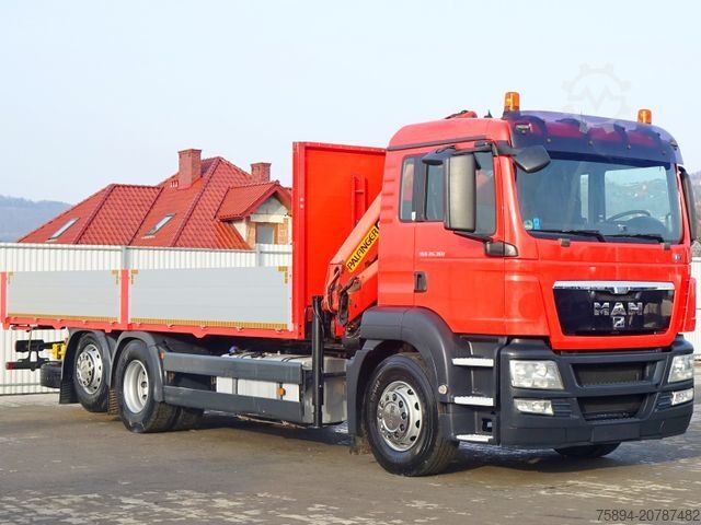 Truck mounted crane MAN TGS 26.360* PRITSCHE 7,10m* PK 12000 + FUNK *TOP