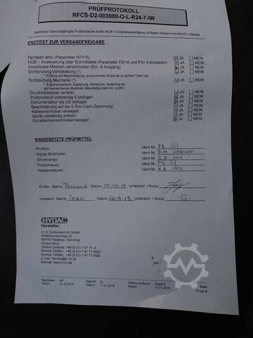 Kältemaschine HYDAC RGCS-D2-3000