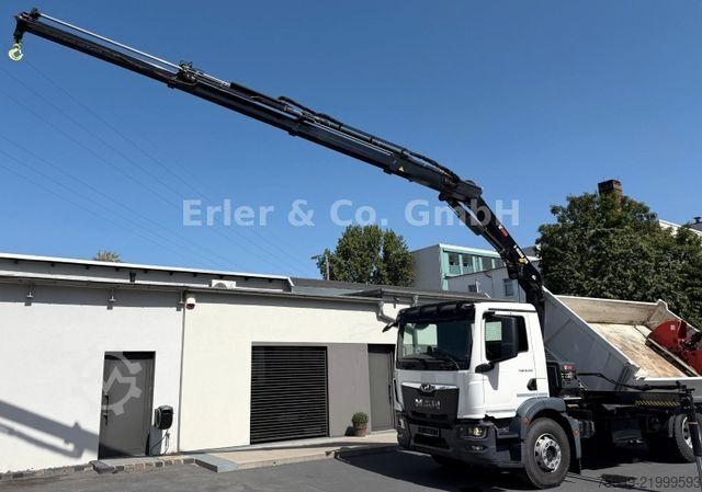 Dreiseitenkipper LKW MAN 18.320 TGM, HIAB 118, Funk, Greifer, sofort