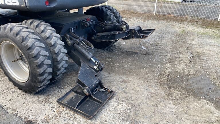 Wheeled Excavator Terex Tw 85 Schaeff with 3 buckets and forks