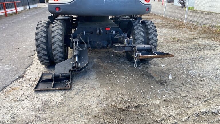 Wheeled Excavator Terex Tw 85 Schaeff with 3 buckets and forks