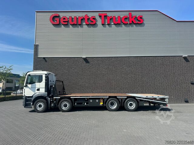 Autotransporter MAN TGS 35.520 8X2 OPRIJWAGEN/MACHINE TRANSPORTER/P...