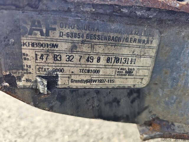 Osovina SAF SKRB9019W TRAILER AXLE.