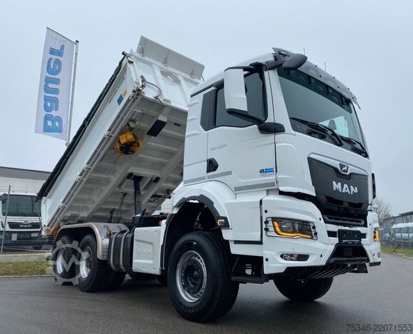 Camion-benne tricar MAN TGS/26.510/6x4 BL/Bordmatik/Retarder/90to/82 tkm