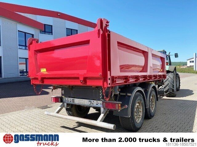 Dreiseitenkipper Anhänger Schmitz ZKI 18, Stahlbordwände, ca. 10m³