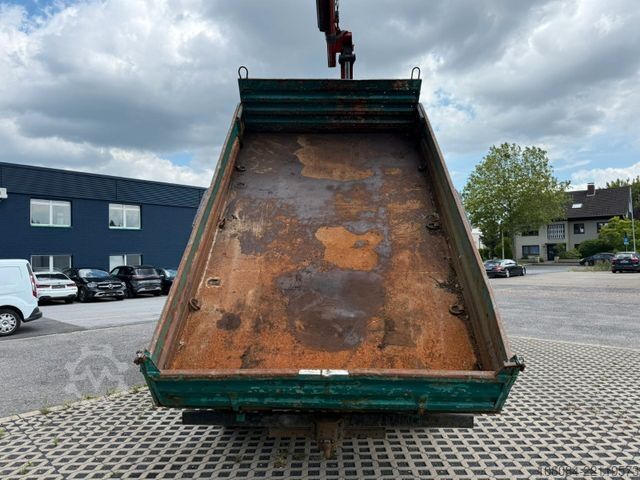 Driezijdige kipper bestelwagen MAN 8.163 3 SEITEN KIPPER PALFINGER KRAN GREIFER AHK