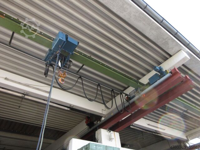 Vince Tipi, Salon Vinci, Ray Aralığı 6700 mm Demag Hallenkran Brückenkran Kran 1t Kran Seilzug PLV 1000Kg Spur 6,7m Hub 4m