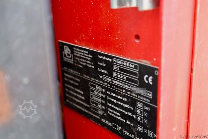 Ascensore a forbice PB Lifttechnik S151-19E 4x4 Electric, 4x4 Drive, 15m Working Heig