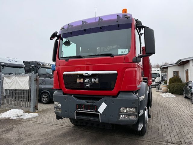Autocamion basculant tridirecțional MAN TGS 41.480 8x4 Kipper+Kran Penz/Intarder