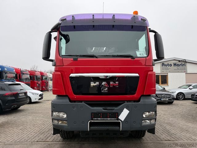 Autocamion basculant tridirecțional MAN TGS 41.480 8x4 Kipper+Kran Penz/Intarder