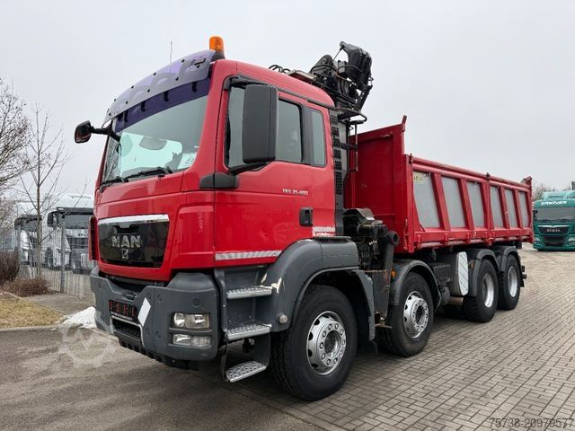 Basculantă MAN TGS 41.480 8x4 Kipper+Kran Penz/Intarder