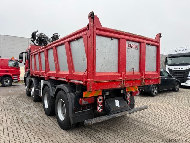 Basculantă MAN TGS 41.480 8x4 Kipper+Kran Penz/Intarder