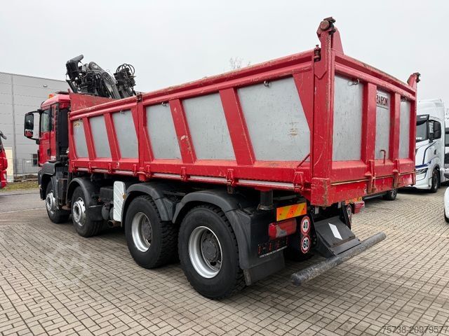Basculantă MAN TGS 41.480 8x4 Kipper+Kran Penz/Intarder