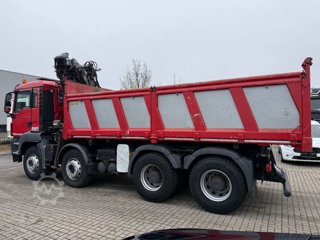Basculantă MAN TGS 41.480 8x4 Kipper+Kran Penz/Intarder