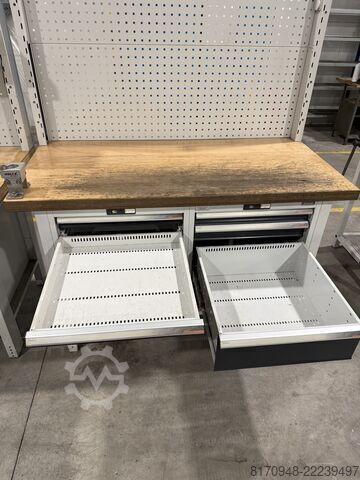 Werkbank Hoffmann Garant Werkbank Ready Buche 9 Schubladen H950