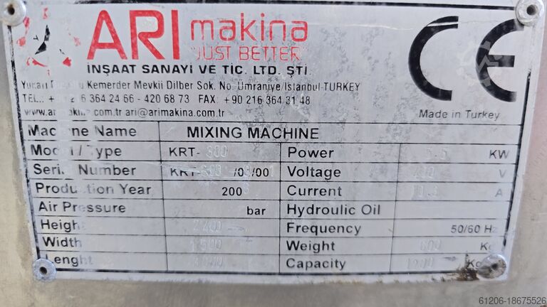Roerstaafmixer ARI Makina KRT-300