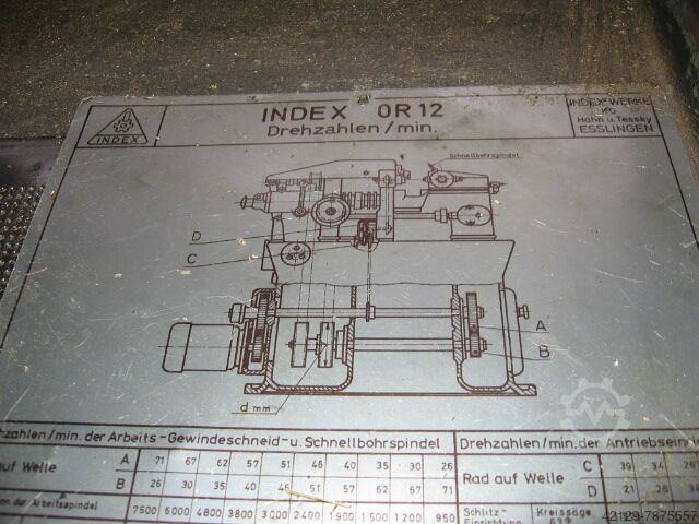 Revolver automatische draaibank Index OR12