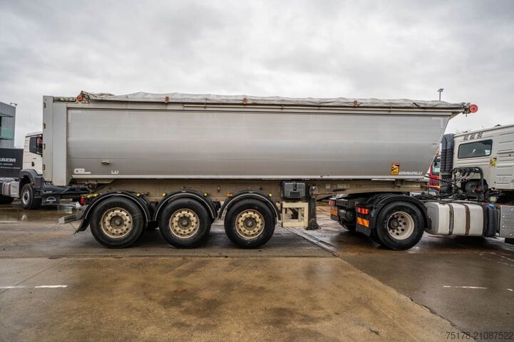 Kipper GRANALU ALU- TP 28m3 +BACHE ELEC CRAMARO