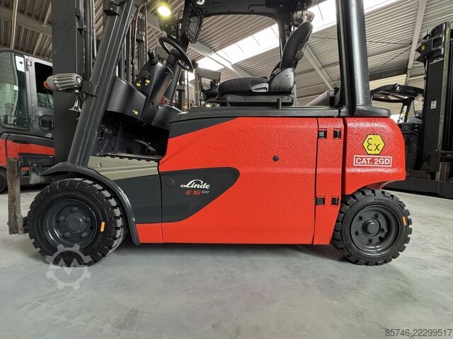 E 16 PL - 386 / 02 Evo * Atex EX * Proplan 2GD / Zone 1-21-22 !! Triplex FFL !! NEW battery ! LINDE E 16 PL - 386 / 02 Evo * Atex EX * Proplan 2GD / Zone 1-21-22 !! Triplex FFL !! NEW battery !