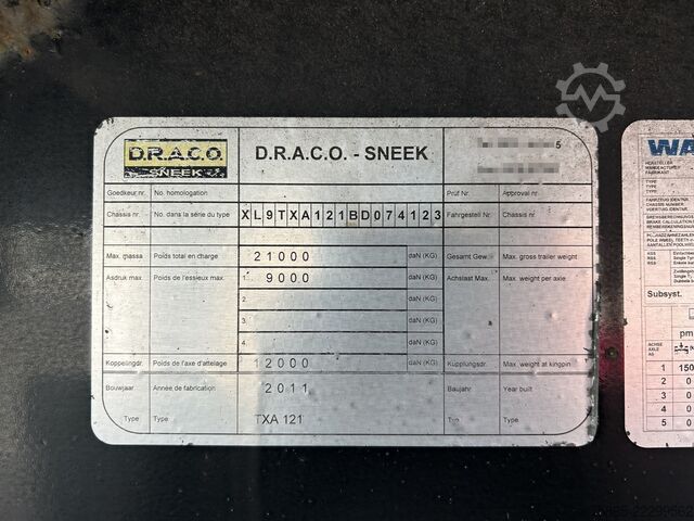 Kufr Draco TXA 121 City / 10 mtr / Box / LZV Deel 2 / Laad...