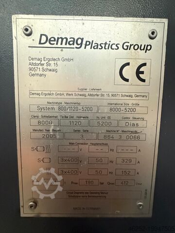 Spritzgießmaschine Demag Ergotech 800/1120-5200