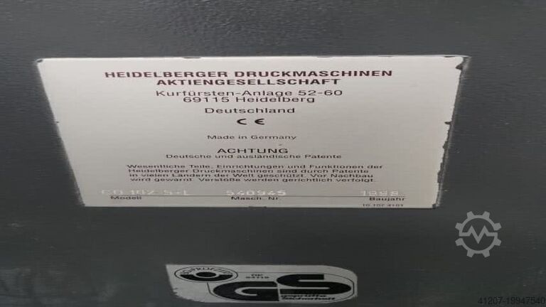 5 szín Heidelberg CD 102-5+L
