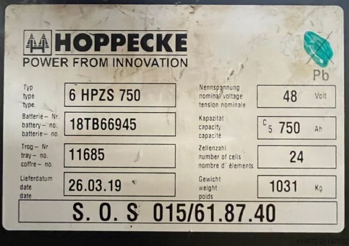 Electric 3-wheel forklift Still RX20-16L