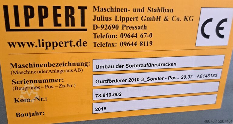 Transportband Transportband Lippert 8730-750-600