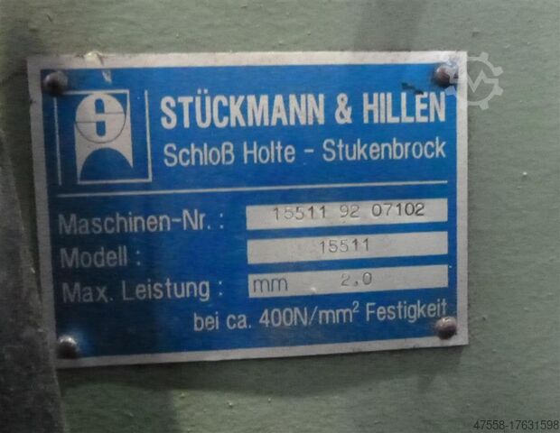 Guillotinescharen - mechanisch Stückmann&Hillen 15511