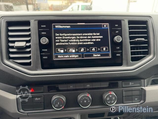 Vrachtwagen met bakwagen VW Crafter 35 HUMBAUR Koffer KLIMA NAVI KAMERA GRA