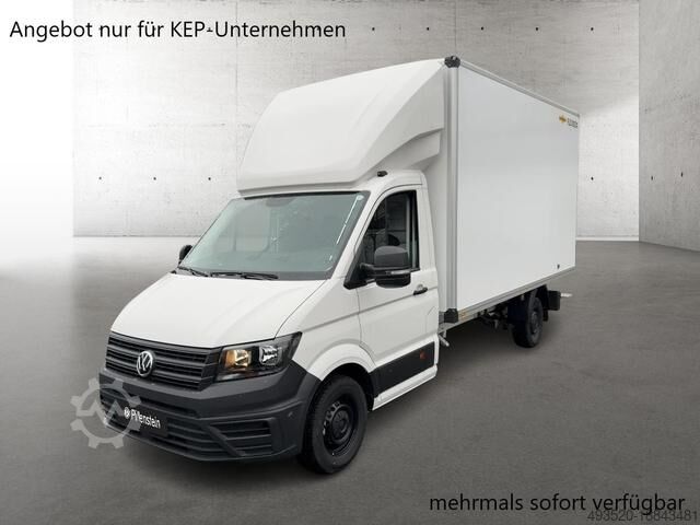 Vrachtwagen met bakwagen VW Crafter 35 HUMBAUR Koffer KLIMA NAVI KAMERA GRA