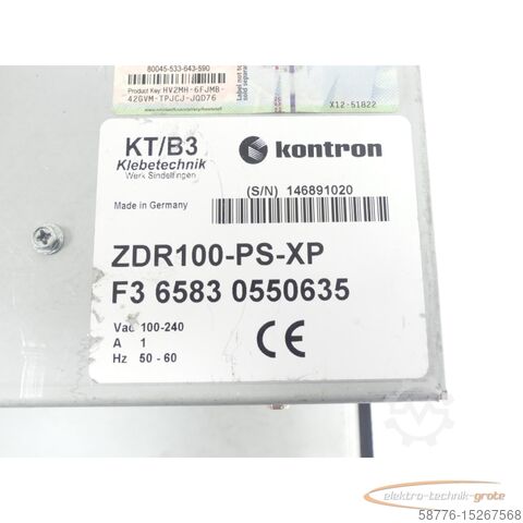 Component Kontron ZDR100-PS-XP / F3 6583 0550635 Operator Panel SN:146891020