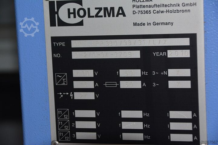 6559 - HOLZMA HPP 380 Panel Saw HOLZMA HPP 380