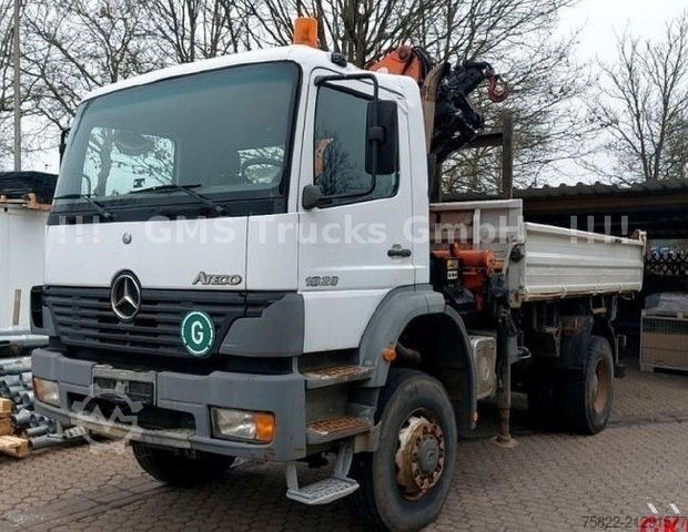 Driezijdige kipper MERCEDES-BENZ Atego 1828 / 4X4 ALLRAD / Meiller /18 Kran FUN K