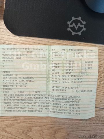 Chłodnia (samochód ciężarowy) MERCEDES-BENZ Antos 2543 / Frigo Cool / Load 14,3ton