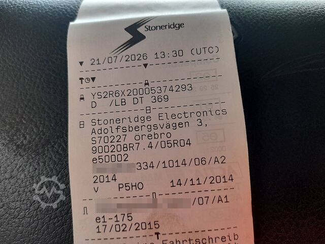 Platte bak SCANIA R450