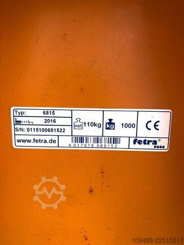 Schaar-handpalletwagen/Fetra type 6815 Fetra 6815