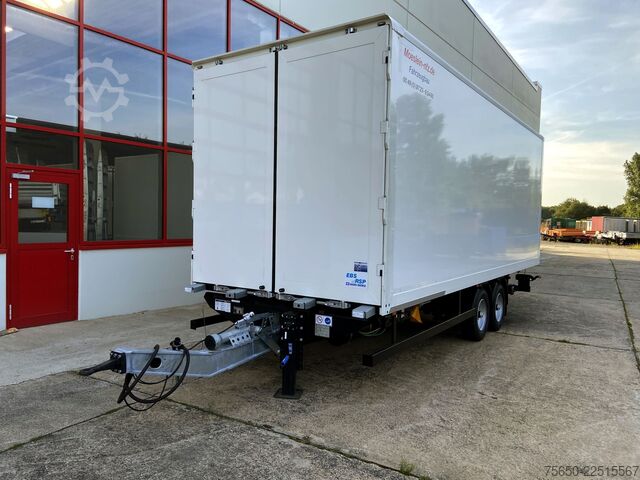Koffer aanhanger Möslein TKO105 D-L 7 m  Tandem Koffer, Ladebordwand 1,5 t + DurchladbarNeufahrzeug --