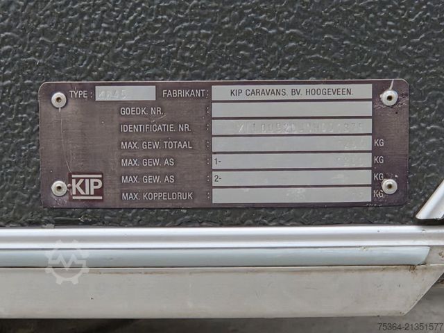 Caravana KIP KG 45 TLB Wohnwagen Toilet + Etagenbett