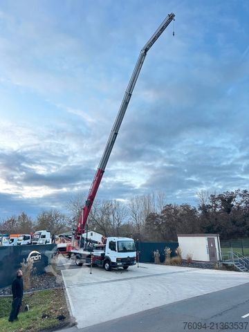 Vrachtwagen met kraanopbouw MERCEDES-BENZ Atego 815 Dachdecker Kran 34m Seilwinde