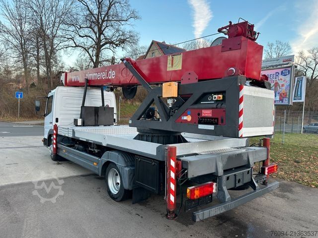 Vrachtwagen met kraanopbouw MERCEDES-BENZ Atego 815 Dachdecker Kran 34m Seilwinde