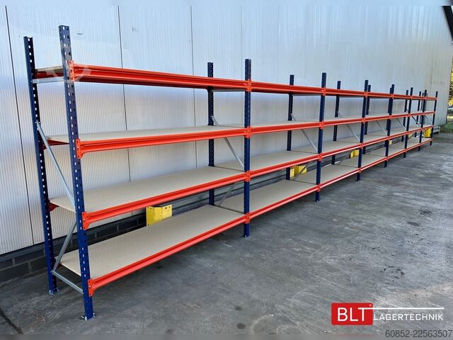 Bredspændt lagerrack ca. 57 lfm. Weitspannregale H: 200 cm T: 60 cm , 400 kg Fachlast , 4 Ebenen