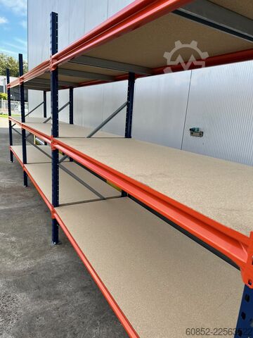 Bredspændt lagerrack ca. 57 lfm. Weitspannregale H: 200 cm T: 80 cm , 400 kg Fachlast , 3 Ebenen